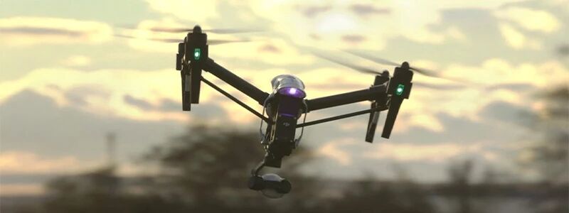 Drones DJI Inspire 1 en vol