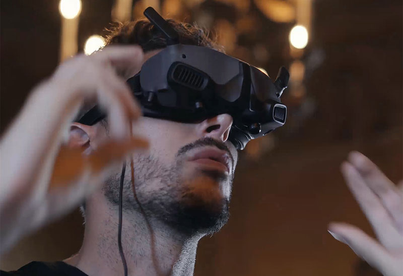 Drone Ghost avec casque/lunettes de réalité virtuelle
