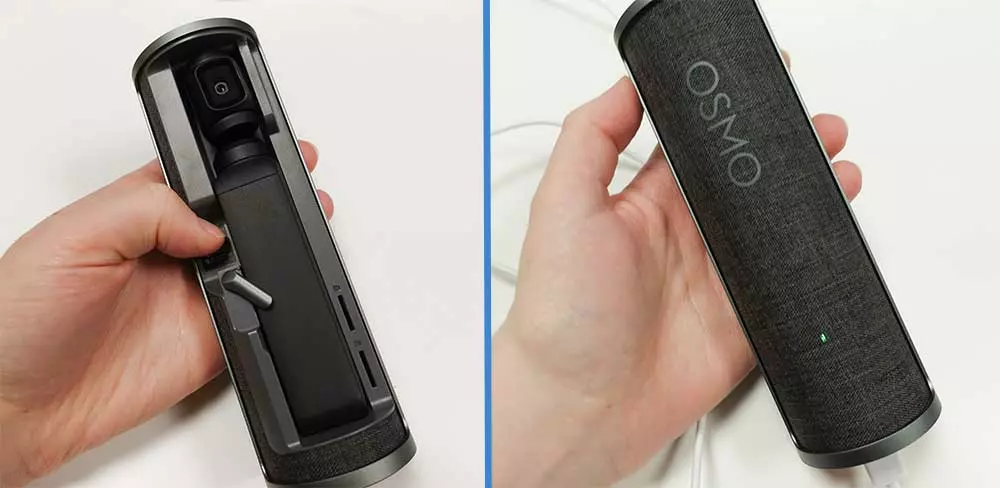 Recharger le DJI Osmo Pocket grâce à l’étui de recharge