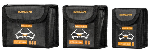 Sac de transport sécurisé pour batteries LiPo pour DJI Mini 3, Mini 3 Pro &  Mini 4 Pro Sunnylife