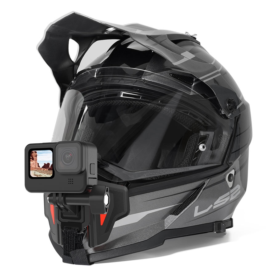Garpex® Support de casque pour moto et vélo pour GoPro et Caméras