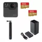 Pack GoPro Fusion + chargeur + batterie + Fusion grip + cartes mémoires