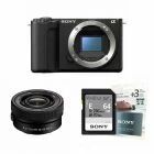 Pack Sony ZV-E10 II + objectif E 16-50mm f.3.5-5.6 OSS II PZ + carte SD 64Go + extension de garantie 3 ans