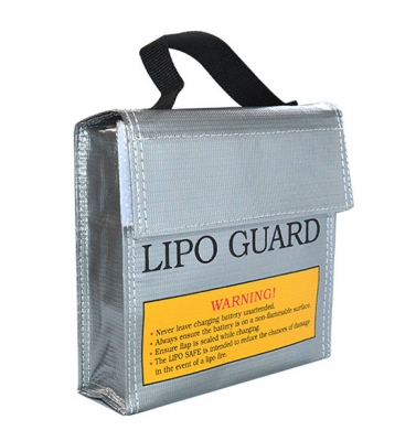 Sac de protection incendie (1) pour batterie lipo 185x75x60mm