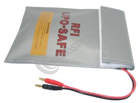 HOOVO Lipo Bag Sac de sécurité pour batterie Lipo ignifuge, antidéflagrant,  pour ranger et recharger les batteries Lipo avec double fermeture éclair :  : Jeux et Jouets