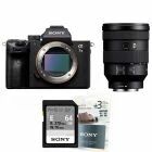 Sony alpha 7 III + objectif 24-105 mm f/4 G OSS + SD 64Go V30 avec extension de garantie de 3 ans