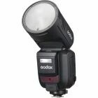 V100-C - Round flash unit with rechargeable battery and touchscreen for Canon