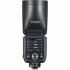 V100-C - Round flash unit with rechargeable battery and touchscreen for Canon