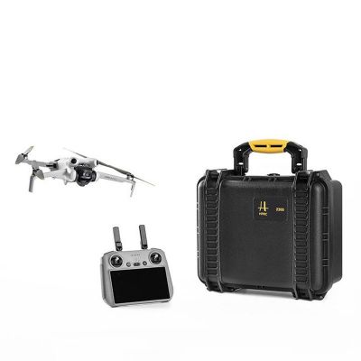 Pour DJI Mini 4 Pro Aprofproofroproof Eva + Tissu Handbag Case de Transport  RC Drone Accessoires de Rangement Avec Bandoulière Avec Bandoulière - Gris